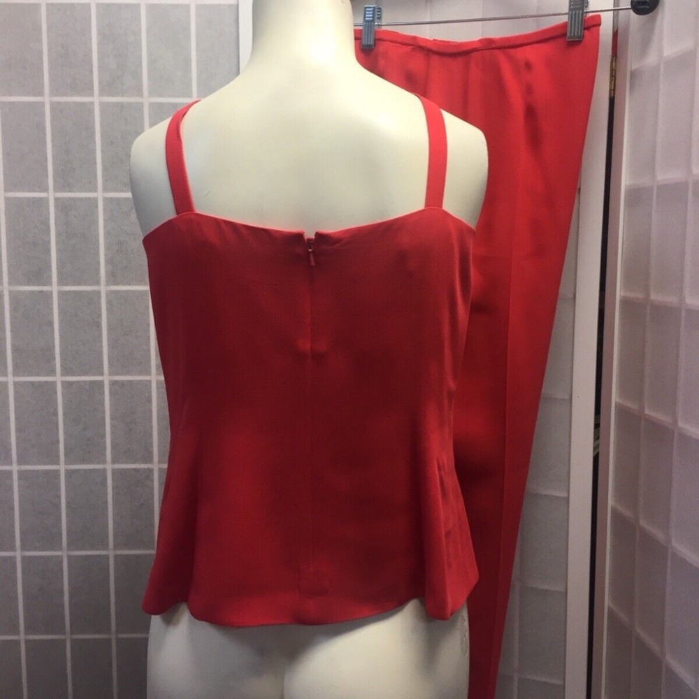 Dana Buchman, Woman, Pant Set, red, size 8, Silk, Elegant.! - Picture 3 of 12